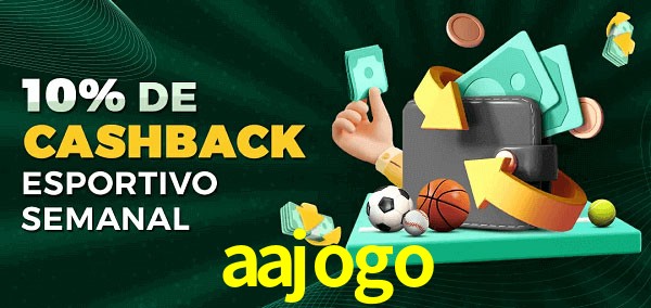 10% de bônus de cashback na aajogo